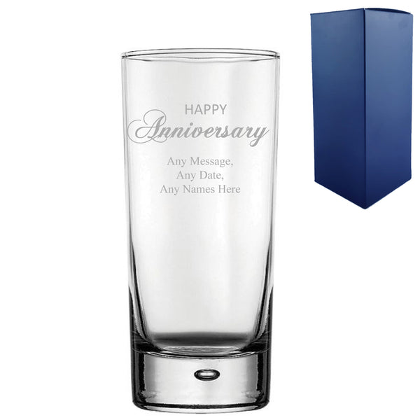 Engraved Anniversary Bubble Hiball, Gift Boxed Image 1