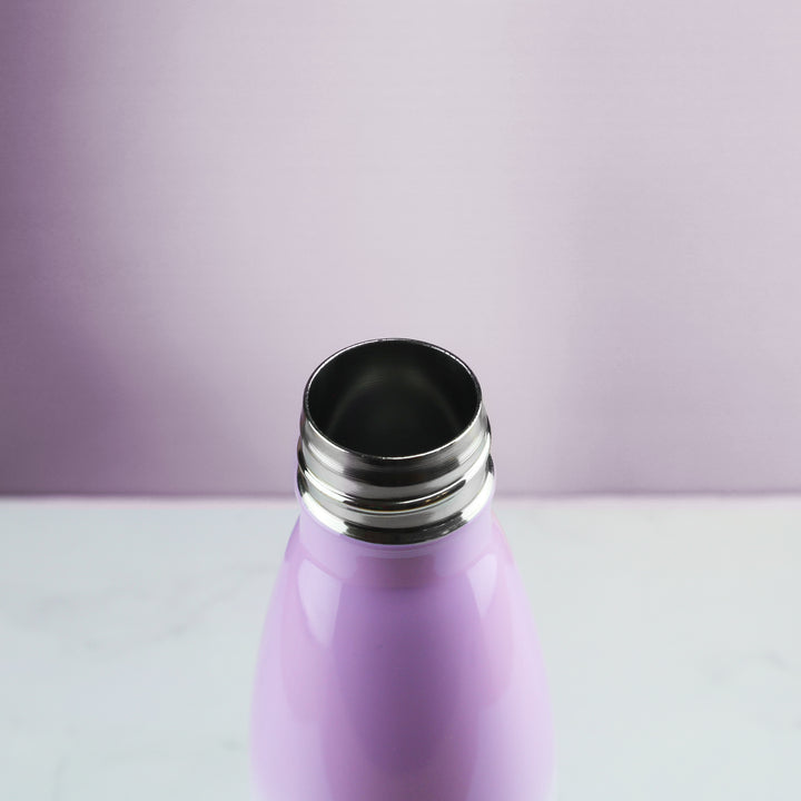 Printed Lilac Gradient Thermal Bottle, Any Message, Stainless Steel 500ml/17oz Image 4