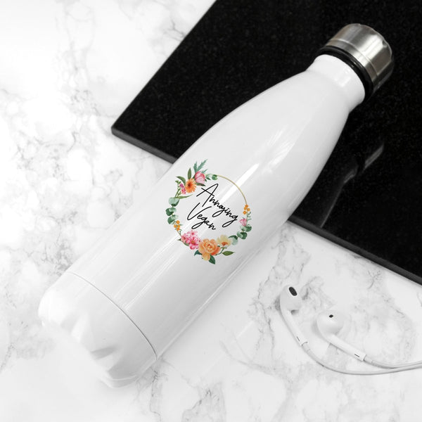 Annoying Vegan Floral - Mouthy Water Bottle