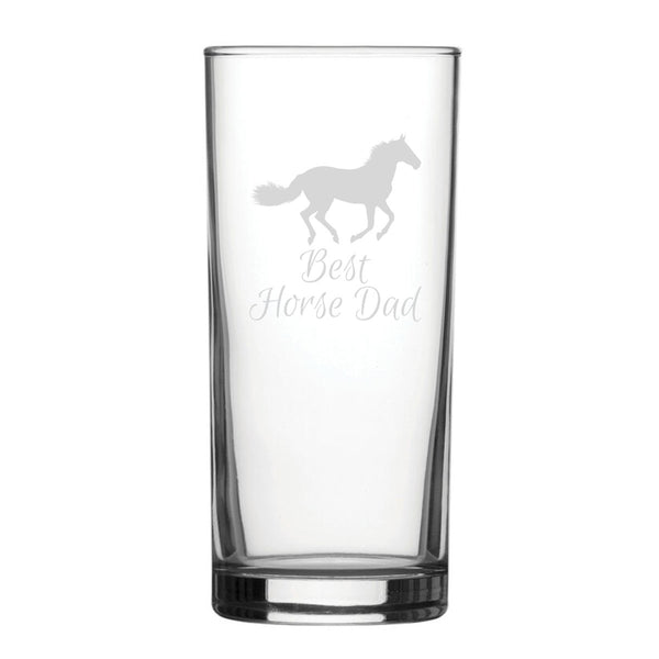 Best Horse Mum - Engraved Novelty Hiball Glass