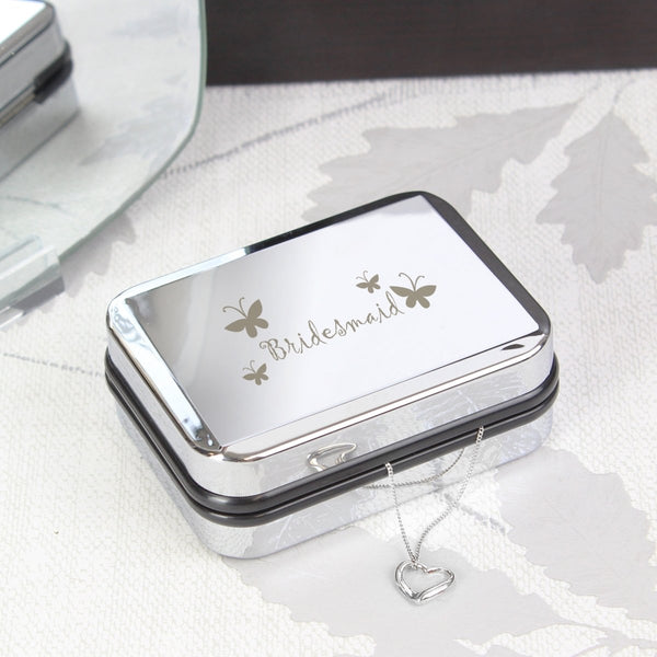 Bridesmaid Butterfly Necklace Box