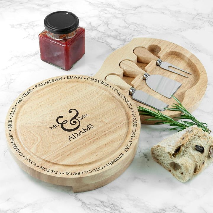 Connoisseur Mr and Mrs Cheese Board Set