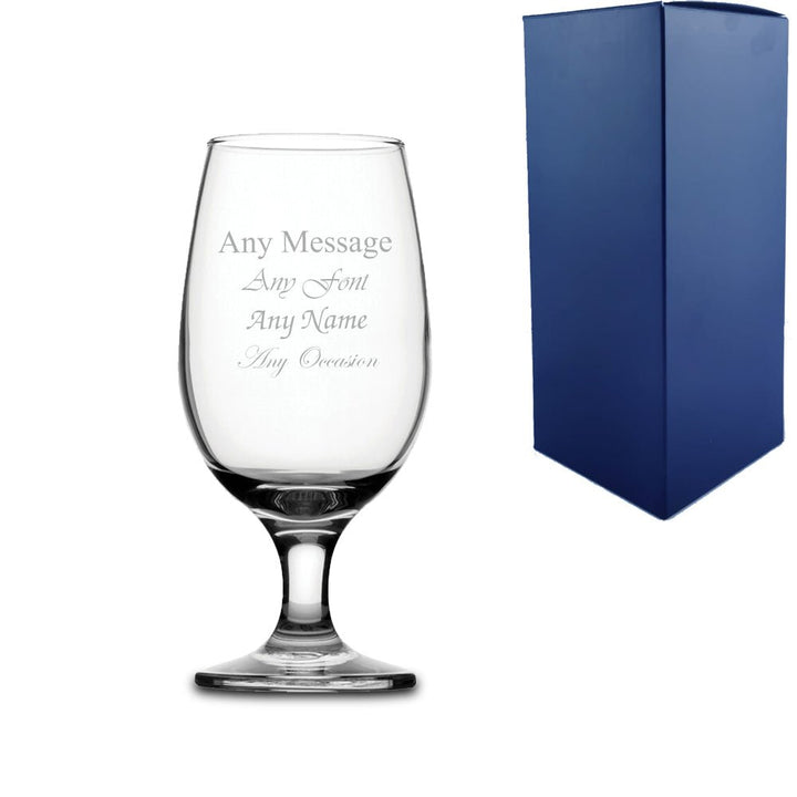 Engraved 12.5oz Maldive Cider Beer Glass with Gift Box