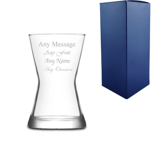 Engraved 140ml Contemporary Tea Glass With Gift Box