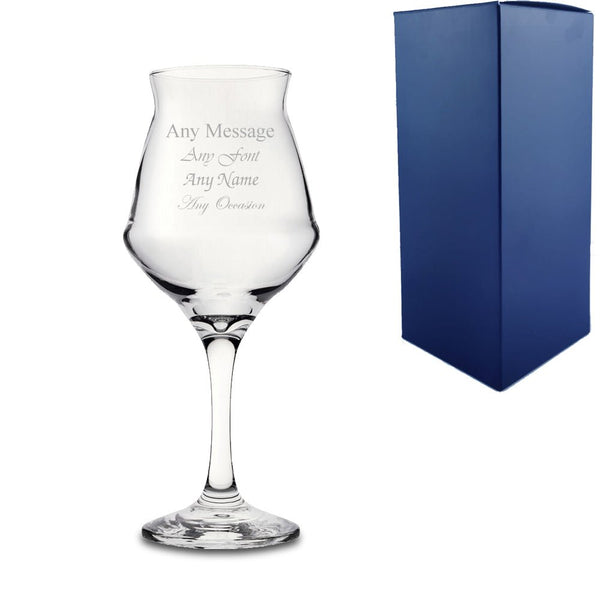 Engraved 14oz Sommelier Beer Glass with Gift Box