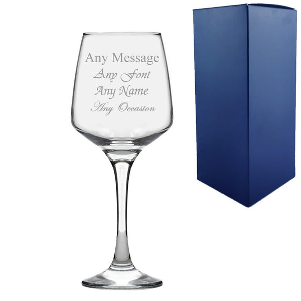 Engraved 14oz Tallo Red Wine Glass