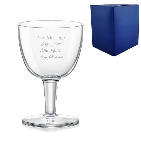 Engraved 15oz Stemmed Abbey Beer Glass with Gift Box