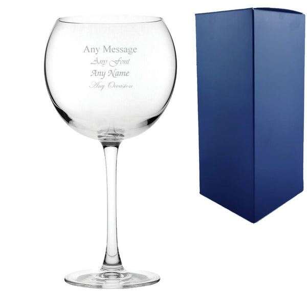 Engraved 20oz Reserva Balloon Glass with Gift Box