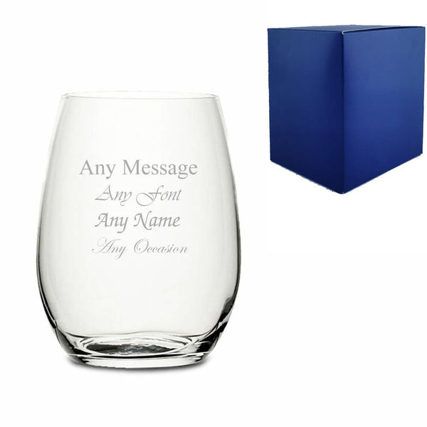Engraved 20oz Stemless Red Wine Glass
