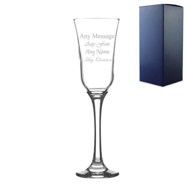 Engraved 225ml Tromba Champagne Flute with Gift Box