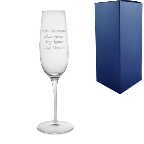 Engraved 235ml Allegro Champagne Flute With Gift Box