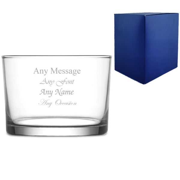 Engraved 240ml Bodega Whiskey Glass With Gift Box