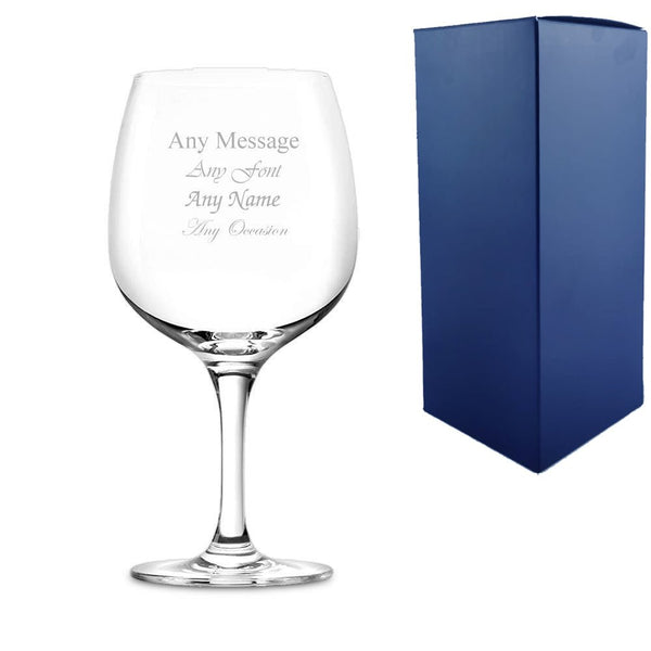Engraved 26oz Connoisseur Gin Glass With Gift Box