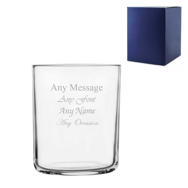 Engraved 280ml Modern Tumbler Glass with Gift Box