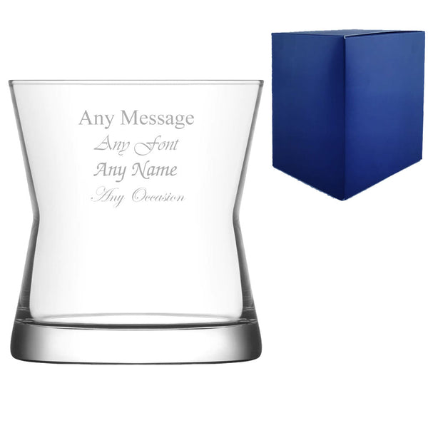 Engraved 300ml Derin Whisky Glass With Gift Box