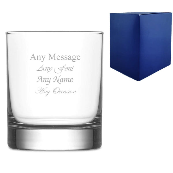 Engraved 305ml Ada Whisky Glass With Gift Box