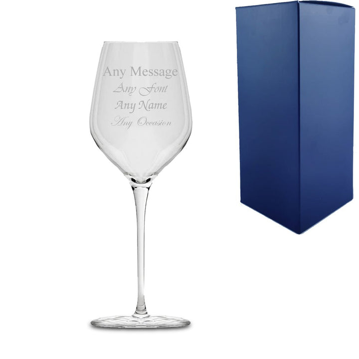 Engraved 305ml Inalto Tre Sensi Wine Glass With Gift Box