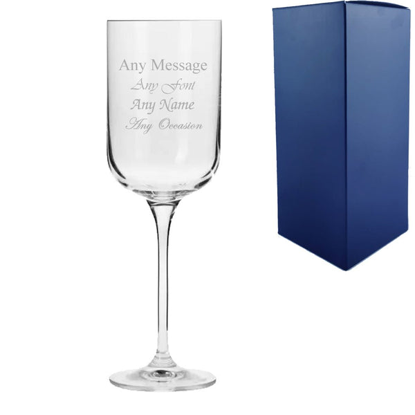 Engraved 350ml Fusion Red Wine Glass With Gift Box