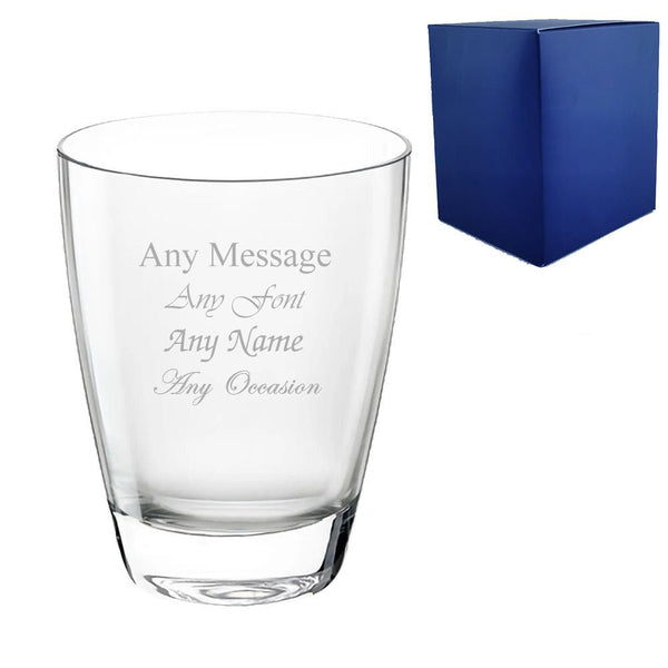 Engraved 375ml Nadia Glass Tumbler With Gift Box