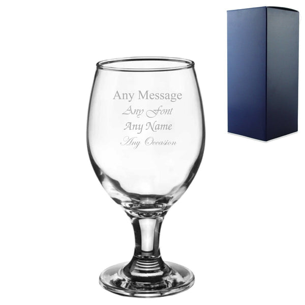 Engraved 400ml Beer and Ale Craft Glass with Gift Box