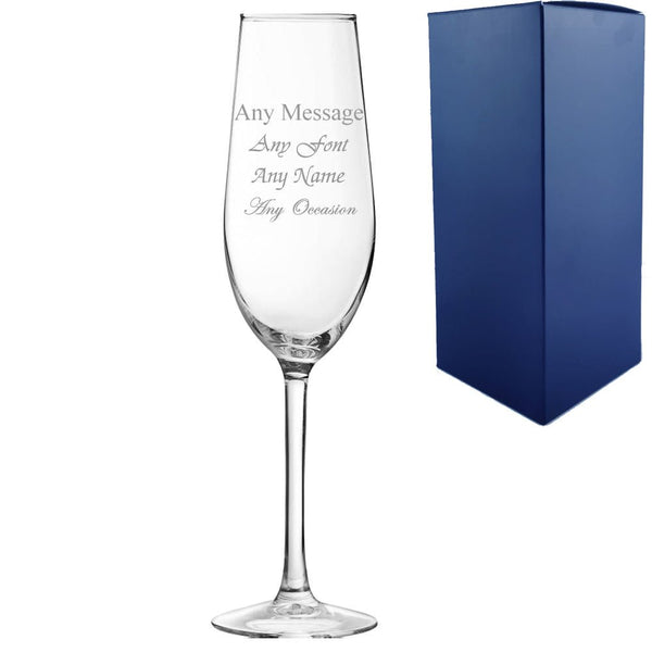 Engraved 5.5oz Domaine Champagne Flute
