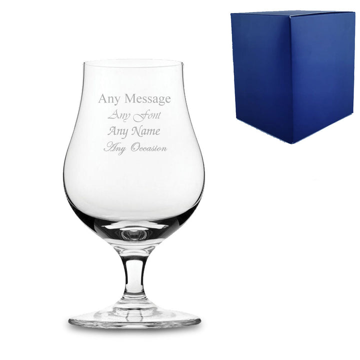 Engraved 6.75oz Single Malt Whiskey Tasting Glass with Gift Box