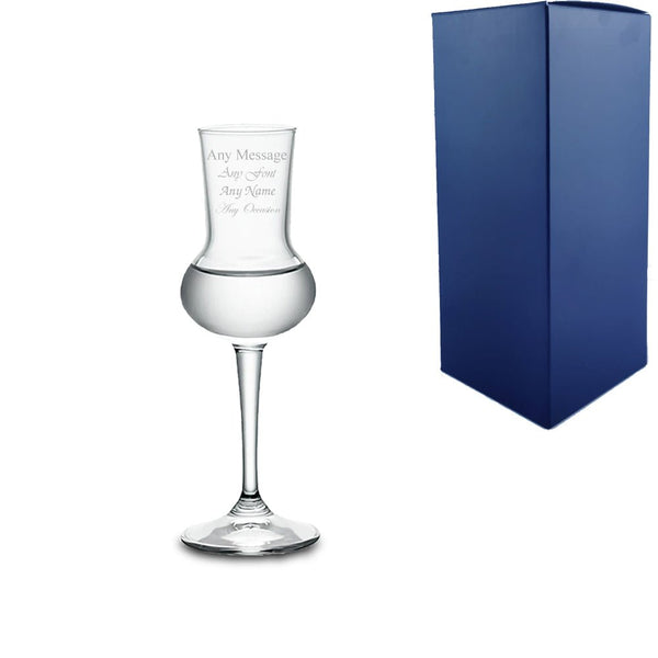 Engraved 80ml Grappa Liqueur Glass with Gift Box