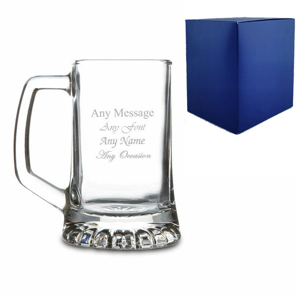 Engraved 9.5oz Stern Tankard with Gift Box