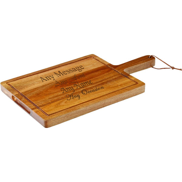 Engraved Acacia Wood Cheeseboard