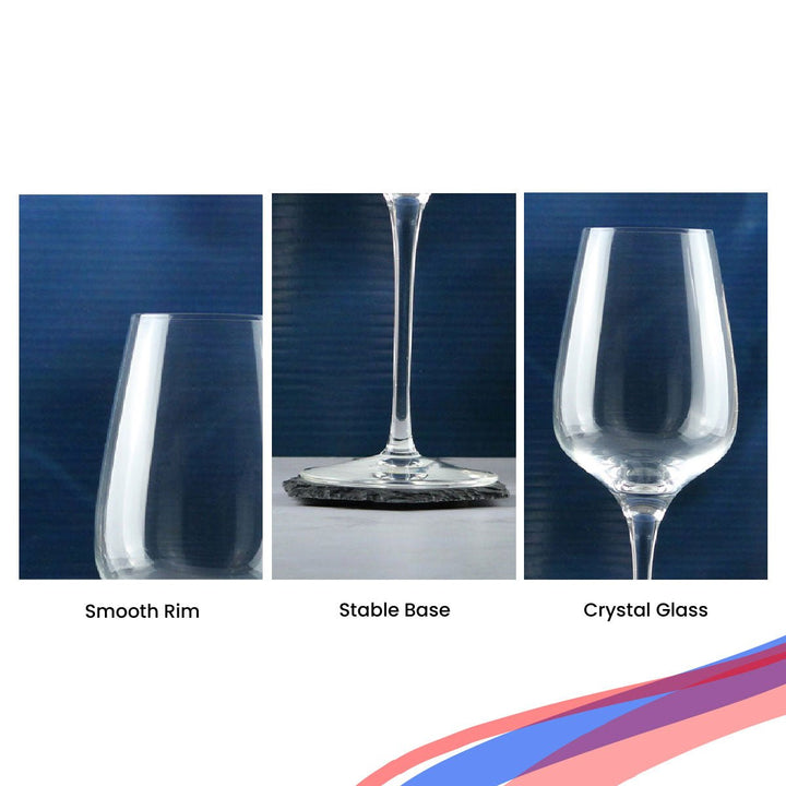 Engraved Crystal Wine Glass, Sublym 350ml Glass, Gift Boxed
