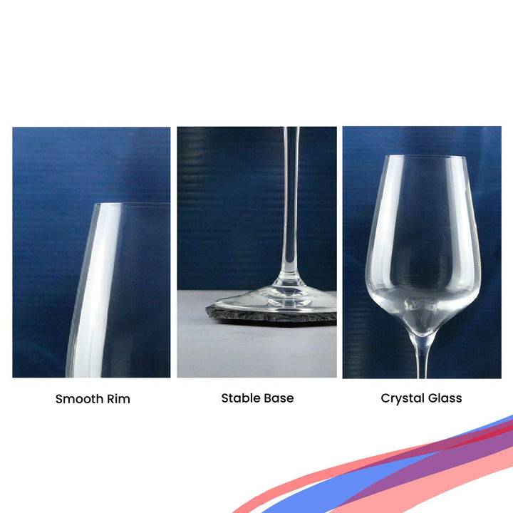 Engraved Crystal Wine Glass, Sublym Large 550ml Glass, Gift Boxed