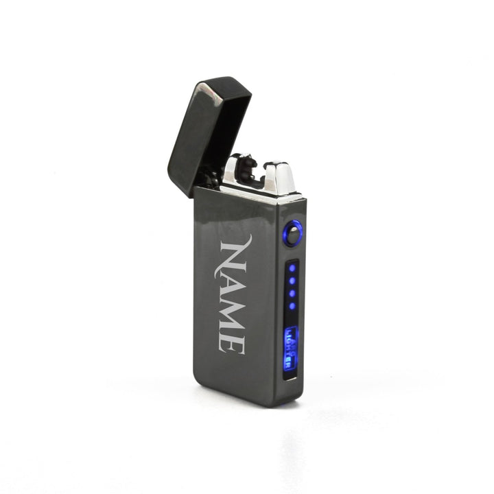 Engraved Electric Arc Lighter, Black, Any Name, Gift Boxed
