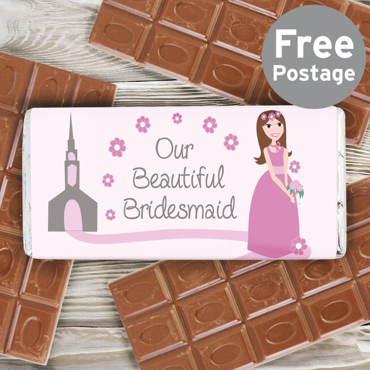 Fabulous Bridesmaid Milk Chocolate Bar