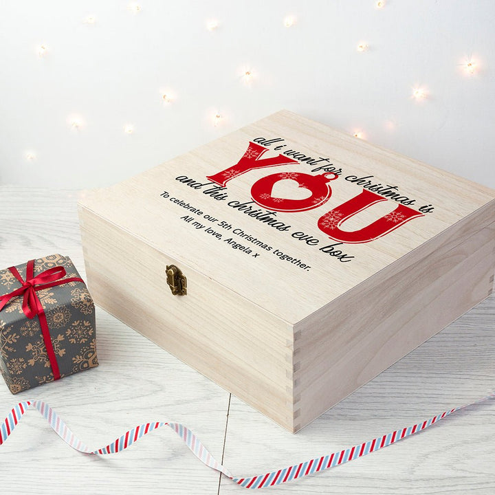 Personalised Romantic Couples Christmas Eve Box