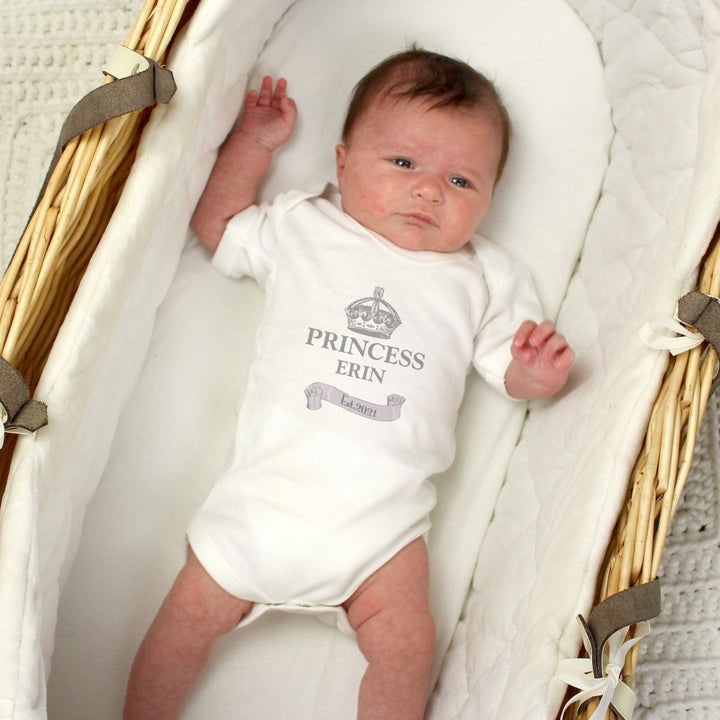 Personalised Royal Crown Baby Vest