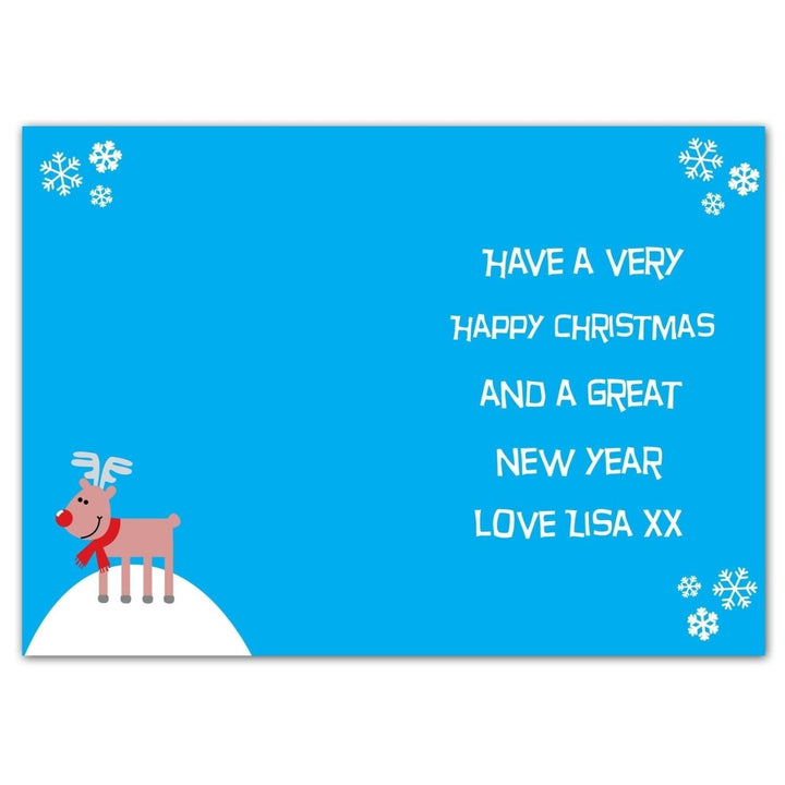 Personalised Rudolph Card
