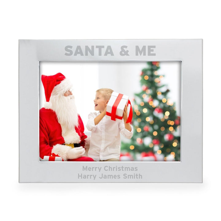 Personalised Santa & Me 7x5 Landscape Photo Frame