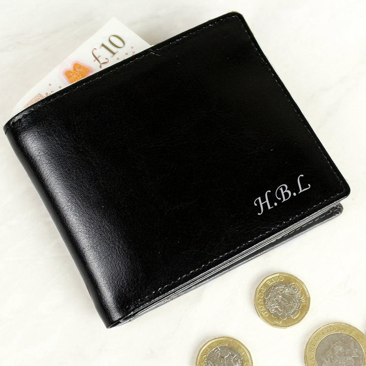 Personalised Script Font Leather Wallet
