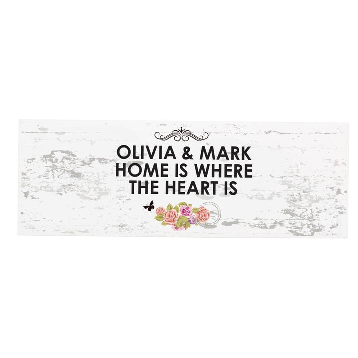 Personalised Shabby Chic Wooden Block Sign