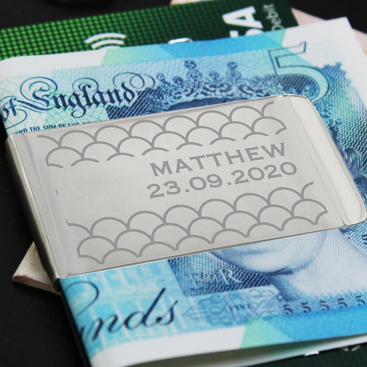 Personalised Shell Pattern Money Clip
