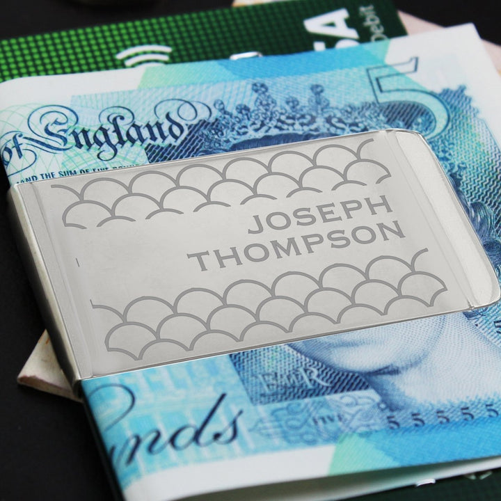 Personalised Shell Pattern Money Clip
