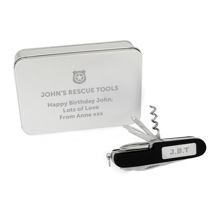 Personalised Shield Pen Knife and Box Set