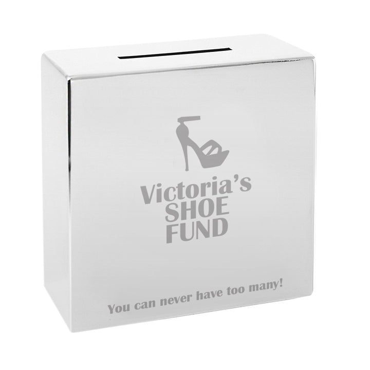 Personalised Shoe Square Money Box