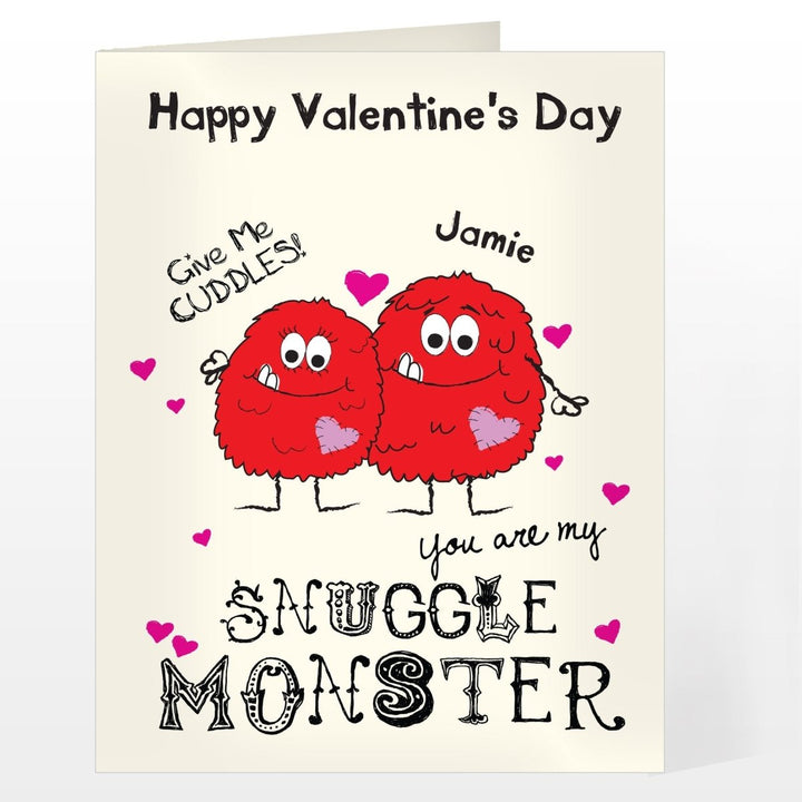 Personalised Snuggle Monster Card